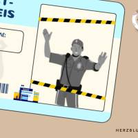 Polizei-Ausweis Bastelvorlagen – Individuelle Mitgebsel für Kindergeburtstag, Polizei-Party & Kinderveranstaltungen Bild 4