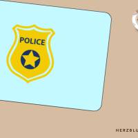 Polizei-Ausweis Bastelvorlagen – Individuelle Mitgebsel für Kindergeburtstag, Polizei-Party & Kinderveranstaltungen Bild 6