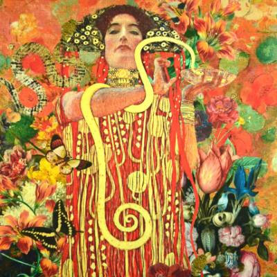 ♕ Jersey Panel Gustv Klimt Jugendstil