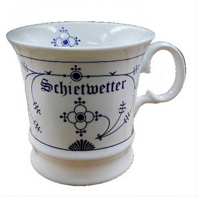 Schietwetter Kaffeepott Indisch Blau – Kaffeetasse & Teetasse im klassischen Design