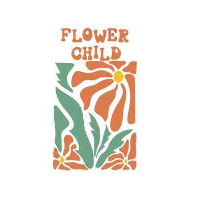 Flower Child PNG SVG Datei - Download Plotterdatei - Plotter File -  Blumen Flower Power Retro