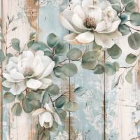 4 florale Vintage Grafiken zum Download - 4 JPG Dateien, 300 dpi - Magnolie - 600004 Bild 2