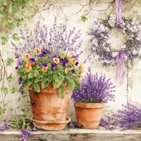 4 florale Lavendel Vintage Grafiken zum Download - 4 JPG Dateien, 300 dpi - Lavender- 600006 Bild 5