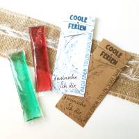 Druckvorlage Geschenk für Schulferien, Schulklasse, Wassereis, Ferienbeginn,  Schuljahresende, Geschenkidee, Schulkinder Bild 5