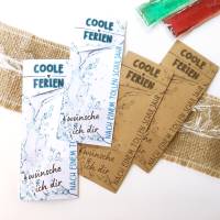 Druckvorlage Geschenk für Schulferien, Schulklasse, Wassereis, Ferienbeginn,  Schuljahresende, Geschenkidee, Schulkinder Bild 6