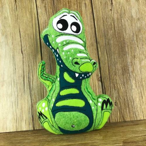 Stickdatei ITH Krokodil KROKOLINO für 20×30cm, Maschinenstickerei, ITH Stickmuster mit Tiermotiv