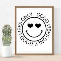 Good Vibes Club Bundle PNG SVG Datei - Download Plotterdatei - Plotter File - Smiley Herz Heart Bild 4