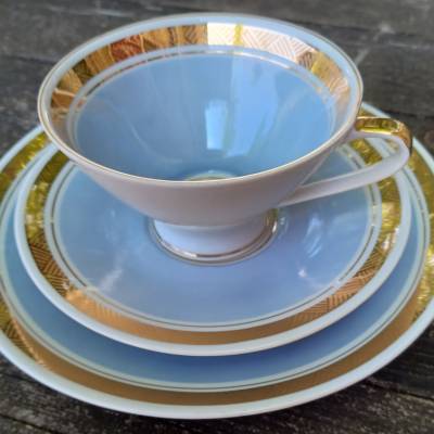 Sammeltasse Gedeck DDR – Vintage Kaffeegeschirr im guten Zustand