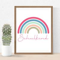 Schulkind Regenbogen PNG SVG Datei - Download Plotterdatei - Plotter File - Geschenkidee Gift - Kindergarten Vorschule Bild 4