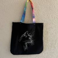 Katze Konturen seitlich Lichteffekt 18*18 bzw. 20*20cm Bild 5