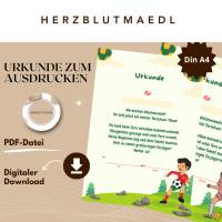 Fußball Urkunde als Mitgebsel für den Kindergeburtstag | Geschenktüte für Kinder | Fußballturnier Bild 1