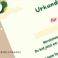 Fußball Urkunde als Mitgebsel für den Kindergeburtstag | Geschenktüte für Kinder | Fußballturnier Bild 5