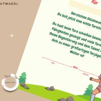 Fußball Urkunde als Mitgebsel für den Kindergeburtstag | Geschenktüte für Kinder | Fußballturnier Bild 8