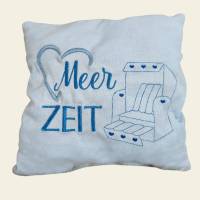 Stickdatei Maritim Urlaub Auszeit am Meer – MEERZEIT Set für Stickmaschine Bild 2