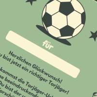 Fußball Urkunde als Mitgebsel für den Kindergeburtstag | Geschenktüte für Kinder Bild 6