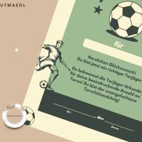 Fußball Urkunde als Mitgebsel für den Kindergeburtstag | Geschenktüte für Kinder Bild 8