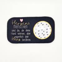 Stickdatei Mug Rug Herzens Mensch Bild 1
