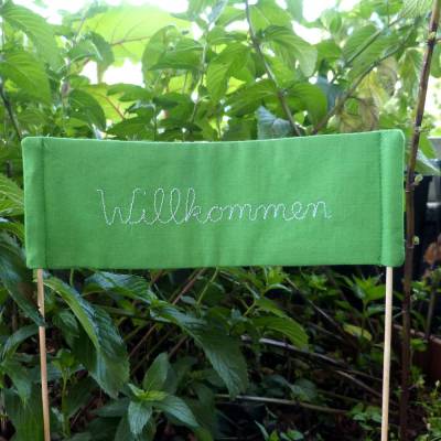 Pflanzenstecker Banner