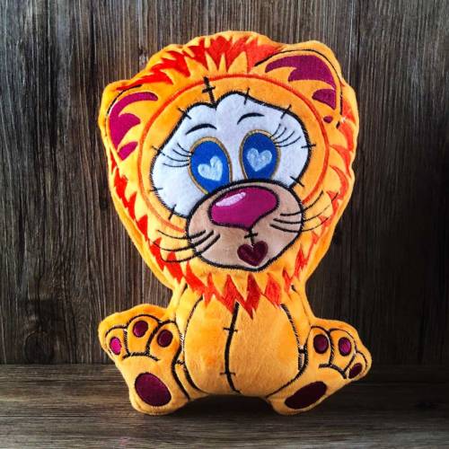 Stickdatei ITH Löwe CASIMIR für Rahmen 16×26 cm, Maschinenstickerei, ITH Stickmuster mit Tiermotiv