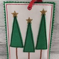 * Adventskalender TO GO, ITH Stickdatei * Hülle für Gutscheine, Geldgeschenke usw., Doodle und Füllstich Bild 4