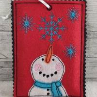 * Adventskalender TO GO, ITH Stickdatei * Hülle für Gutscheine, Geldgeschenke usw., Doodle und Füllstich Bild 5