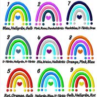 Personalisierte Zeugnis Mappe mit Regenbogen Motiv - viele Farbdesigns möglich Junge oder Mädchen Bild 3