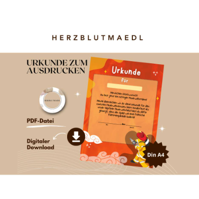 Feuerwehr-Urkunde – Mitgebsel & Andenken | Feuerwehrparty Deko & Belohnung
