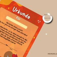 Feuerwehr-Urkunde – Mitgebsel & Andenken | Feuerwehrparty Deko & Belohnung Bild 4