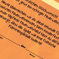 Feuerwehr-Urkunde – Mitgebsel & Andenken | Feuerwehrparty Deko & Belohnung Bild 6