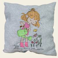 Stickdatei Mädchen im Garten Maschinenstickerei Set – 4 Größen, viele Formate, liebevoll gestaltet Bild 2