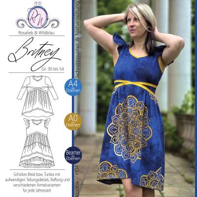 Ebook Schnittmuster Britney Damen Gr. 30 bis 54 Tunika/Kleid