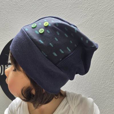 Beanie Kindermütze Gr.48-52cm Rippjersey Übergang