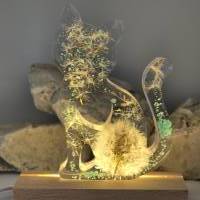 Katze mit Pusteblume Mint Bild 6