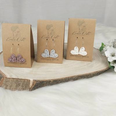 Creolen „Herz“ (aus hypoallergenem Edelstahl, Nickelfrei) verschiede Farben