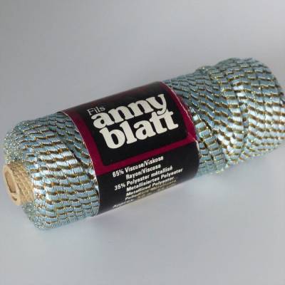 Effektgarn  - mint gold - anny blatt - serpentine - Lurex - Designergarn - Bändchengarn