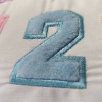 Stickdatei  Chenille Applikation Schrift ca. 75mm ABC Buchstaben Zahlen Set 2543 Maschinenstickerei Bild 8