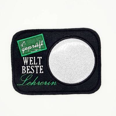 Stickdatei Mug Rug Lehrer & Lehrerin 13x18 ITH – Geschenkidee & Tassenteppich