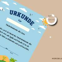 Geburtstag im Zoo für Kinder mit Tiermotiven | DIN A4 Schulausflug in den Zoo Bild 4