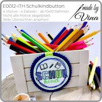 ITH Schulkindbutton Stickdateien Set – 4 Motive ab 10x10 cm – Schule Set 01 von made by Vina Bild 2