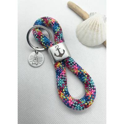 Schlüsselanhänger aus Segelseil/Segeltau, Zwischenstück: