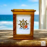 Maritimes Stickdateien Set Steuerrad ITH – Shabby Scribble ab 10x10 cm Rahmen Bild 1