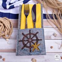 Maritimes Stickdateien Set Steuerrad ITH – Shabby Scribble ab 10x10 cm Rahmen Bild 5