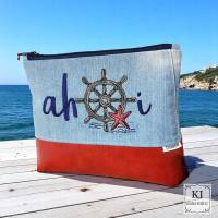 Maritimes Stickdateien Set Steuerrad ITH – Shabby Scribble ab 10x10 cm Rahmen Bild 6