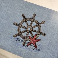 Maritimes Stickdateien Set Steuerrad ITH – Shabby Scribble ab 10x10 cm Rahmen Bild 8