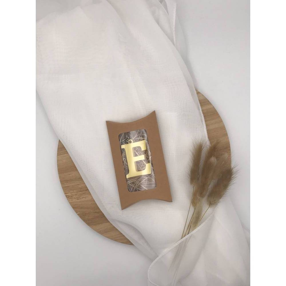 SoulCats 3D Buchstaben Schlüsselanhänger - Massiv Edelstahl Initialen A-Z Personalisiert