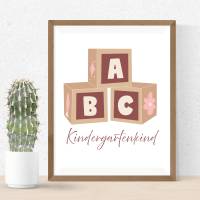 Kindergartenkind abc PNG SVG Datei - Download Plotterdatei - Plotter File - Kindergarten Vorschule Schule Kita Fox Bild 4