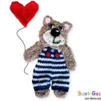 Bär, gestrickte Applikation, Bär Applikation, Tierapplikation, Applikation für Pullover, Aufnäher (€17.45)