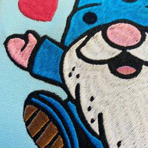 Stickdatei Gnom mit Herzen in 6 Größen, Maschinenstickerei, Stickmuster mit Herz Motiv, süßer Gnom Bild 3