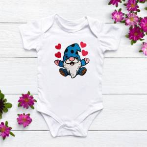 Stickdatei Gnom mit Herzen in 6 Größen, Maschinenstickerei, Stickmuster mit Herz Motiv, süßer Gnom Bild 6