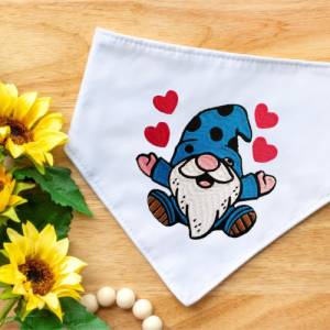 Stickdatei Gnom mit Herzen in 6 Größen, Maschinenstickerei, Stickmuster mit Herz Motiv, süßer Gnom Bild 9